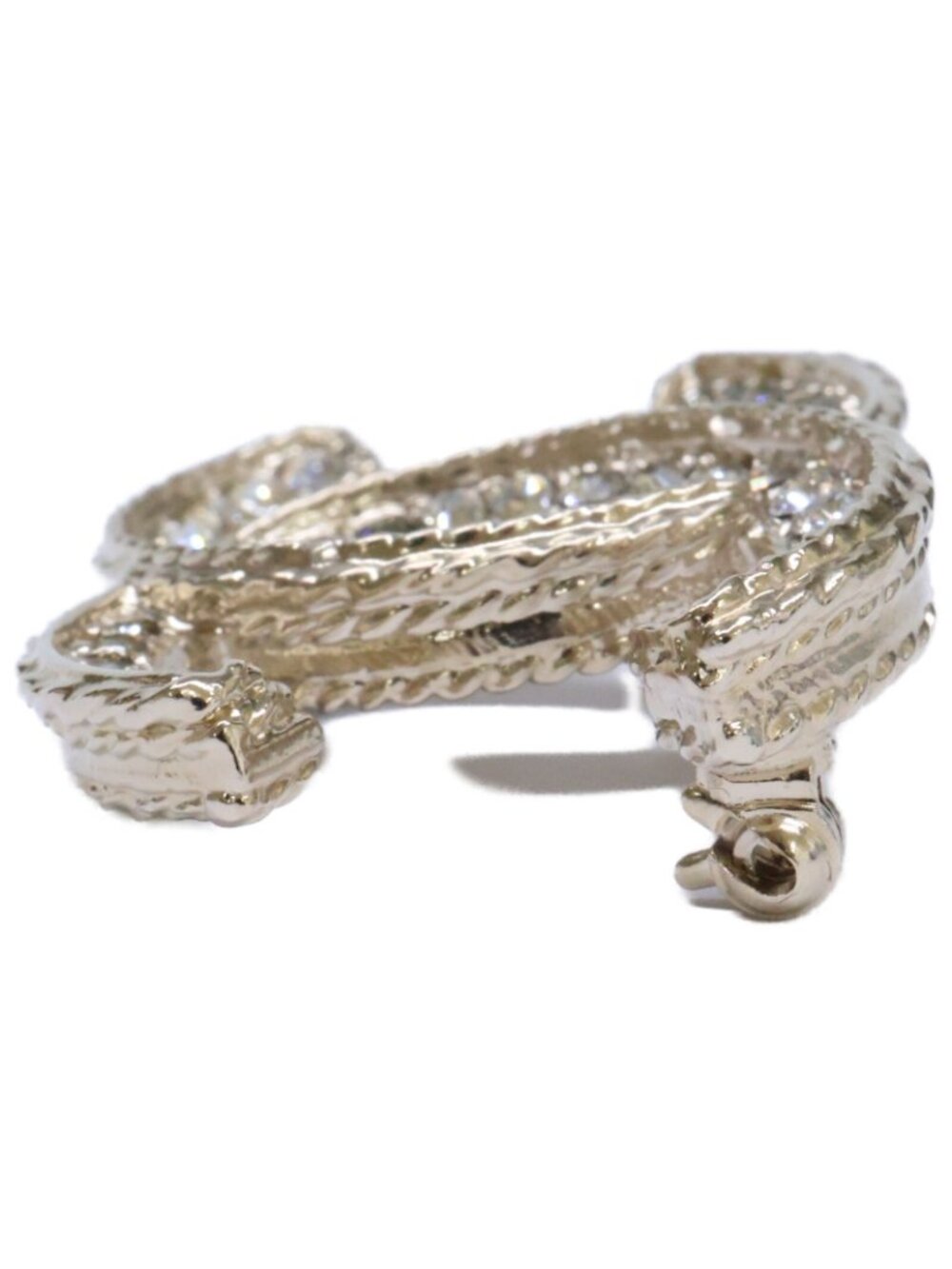 Chanel CC Logo Rhinestone Brooch - Picture 2 of 9